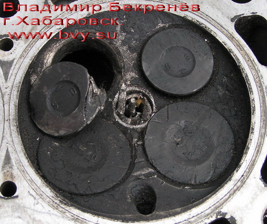 оторванный клапан в головке двигатель 3S-FSE